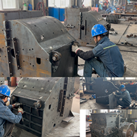 Mesin Penghancur Batu Industri Kapasitas 50~80t/jam, Peralatan Penghancur Batu Tugas Berat untuk Daur Ulang Limbah Konstruksi