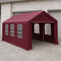 Abri de voiture portable pliable à structure en acier 3x6 4x6, commercial, imperméable, protection UV, pour extérieur, jardin, fête