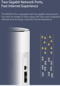 <strong>ZTE</strong> <strong>MC801A</strong> Pro 4G LTE 5G Dual-Band WiFi6 SOHO Router with 1300Mbps Unlocked Supports 64 Users Home Wide Coverage with VPN - Product Image 6