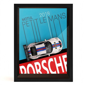 Marco de Fotos 1:32 con Coche Deportivo de Aleación Fundida a Presión, Decoración de Pared, Coche de Carreras 3D, Cuadro Colgante, Colección, Regalo para Niño - Product Image 4