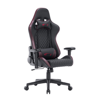 Accoudoir ergonomique réglable en cuir de PU de luxe personnalisé Chaise de jeu d'ordinateur à LED RVB colorée pour joueur