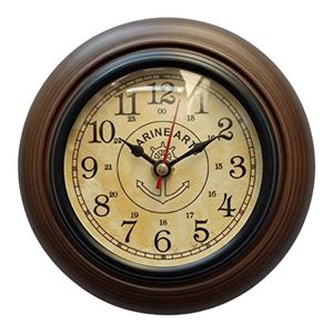 Stylish <b>Wood</b> 6-Inch Office <b>Wall</b> <b>Clock</b> Art Decor Design Accurate Time Display Lightweight Multipurpose for Office Accessories - Product Image 1