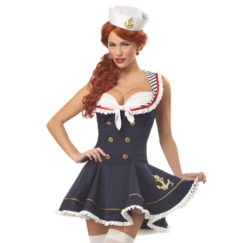 할로윈 해군 선원 의상 의상 의상 무대 의류 유럽과 미국 섹스 속옷 게임 유니폼