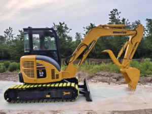 Mini-pelle d'occasion fabriquée au Japon Komatsu PC55 5-7 tonnes pour mini pelles sur chenilles Komatsu PC55/PC60/PC78 à vendre - Product Image 3