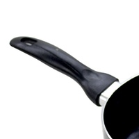 Penjualan pabrik 20cm mudah dibersihkan serbaguna Aluminium hitam telur tahan lama Non-Stick wajan penggorengan tempa