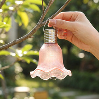 Lampes solaires décoratives d'extérieur LED étanches blanc chaud, lampes suspendues pour jardin, patio, ambiance féerique, fleurs, fête, maison, cadeau, décoration
