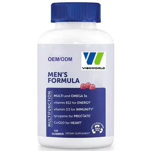 Daily Immune Support Multivitamin Gummies for Men Omega 3 and Zinc Enhanced Energy Safe for Pregnant Women