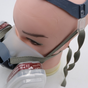 Industrial Half-Face Gas <strong>Mask</strong>, Anti-Organic Vapor / <strong>Chemical</strong> Gas, Dual Cartridge <strong>Respirator</strong> for Spray Painting - Product Image 3
