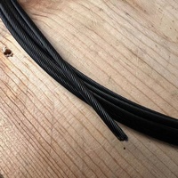 Kit de garde-corps de câble en acier inoxydable noir 304 316 tendeur de goujon fileté à sertir à main pour câble de 1/8 "pour poteau en métal 2x2