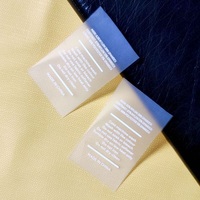 Étiquettes Tpu étiquette rétractable autocollant personnalisé pour vêtements étiquette d'ingrédient accessoires de vêtement étanches