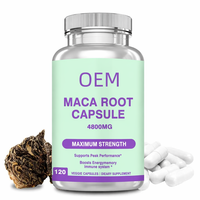 Maca en Gélules Végétales OEM 4800 mg Force Maximale 120 Capsules pour la Performance Physique, l'Énergie et le Soutien Immunitaire – Complément Alimentaire