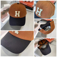 6 Panel Baseballpet Met 3d Borduurwerk Letter Gekleurd Gebogen Vizier Verstelbaar Fit Twee Tone Baseballpet Groothandel Aangepaste Caps
