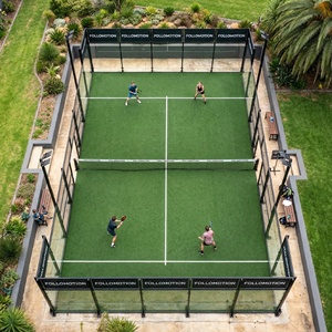 Precio de Fábrica: <span class=keywords><strong>Cancha</strong></span> de Pádel Panorámica para Exteriores, Set Completo, Fabricante de Canchas de Pádel, Red de Bolas Negra con Orificios de Malla - Product Image 6