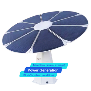 ระบบพลังงานแสงอาทิตย์แบบสามแกน Smart Flower แผงโซลาร์เซลล์แบบโมโนคริสตัลไลน์ ระบบ MPPT แบตเตอรี่ลิเธียมไอออน 3 กิโลวัตต์ สำหรับใช้งานเชิงพาณิชย์ 3 กิโลวัตต์ ชม. - Product Image 4