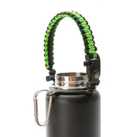 Poignée en paracorde 550 en gros pour kit de survie en camping, avec boussole, allume-feu et poignée pour gourde à large ouverture