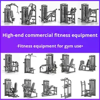 Équipement de fitness commercial, ensemble complet de salle de sport, curl des jambes couché, traction haute, poussée dorsale, musculation de la poitrine, acier