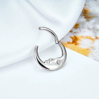 ASTM F136 G23 titane anodisation 16G Septum anneau de cerceau segment articulé nez Clicker Tragus Helix Daith boucle d'oreille Piercing bijoux
