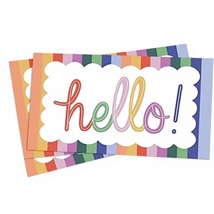 Tarjetas Postales de Papel Reciclable Ecológicas Personalizables con Logotipo Personalizado <span class=keywords><strong>para</strong></span> Mensajes de Felicitación, Agradecimiento y Cumpleaños - Product Image 3