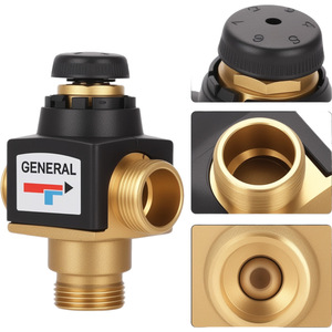 Válvula mezcladora termostática de latón de tres vías DN20 DN25 PN10 para grifos de ducha y baño - Product Image 1