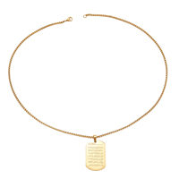 Collar con Colgante de Verso Religioso del Corán, Ayatul Kursi, Islámico, Árabe, Musulmán, Alá, Joyería de Moda de Acero Inoxidable y Titanio para Hombre