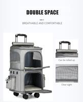 Meilleures ventes de produits poussette pour animaux de compagnie en plein air pour week-end, double landau de Camping, double poussette pour chat