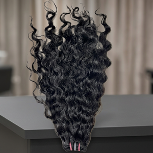 Wavy 2026 Deep Wave Indian Hair Lace <b>Front</b> <b>Wig</b> with HD Lace Closure and Human Hair Bundles - Product Image 1
