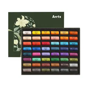 Arrtx ASP-0148A ศิลปะผลิตวัสดุพาสเทลอ่อน48แกลเลอรีสีอ่อนสำหรับระบายสี