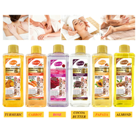 Huile de massage corporelle éclaircissante 200 ml à la rose, papaye, amande et carotte, hydratante et nourrissante pour une peau éclatante