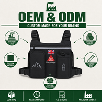 Gilet utilitaire tactique léger personnalisable style streetwear – Sac banane décontracté et tendance pour homme, idéal pour le vélo et le travail