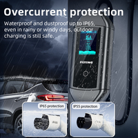 Chargeur EV portable intelligent 7kW 32A Type 1 avec grand écran, chargeur EV de niveau 2, vente en gros directe d'usine GBT