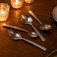 Ensemble de couverts en acier inoxydable robuste et durable, 24 pièces, couteau, fourchette, cuillère, anti-rouille, pour restaurant, hôtel, Kenya