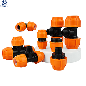 Werksanpassung Bewässerungs-Kompressionsverbinder 20-110mm PN16 Kupplung Winkelstück Gewinde <span class=keywords><strong>HDPE</strong></span> PE Rohrverbinder - Product Image 5