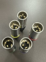 Connecteur audio XLR mâle pour microphone Rongxiang, nickelé, OFC, 10A 12V 3P, alliage de zinc noir, connecteur DMX 3 broches