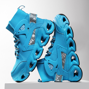 Scarpe da corsa da <span class=keywords><strong>uomo</strong></span> leggere con calzino alto con intersuola cava e supporto in Tpu superiore in maglia traspirante e suola ad alta trazione - Product Image 6