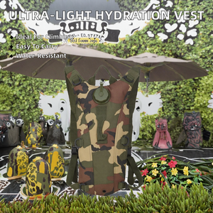 Factory Shipment Custom Ultra-light Climbing Vest Tactical Waterproof 3L <b>Hydration</b> Backpack with Water <b>Bladder</b> - Product Image 2