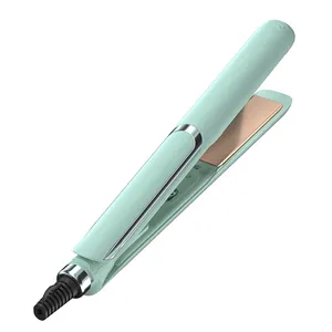 Wholesale Popular Ptc Heating 2 In 1 Hair Straightener Curler Easily Use Multifunction Ceramic Hair Curling Iron For Travel