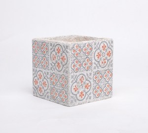 <span class=keywords><strong>Vasi</strong></span> per Piante Succulente in <span class=keywords><strong>Cemento</strong></span> Stile Francese con Motivo Floreale Quadrato all'Ingrosso - Product Image 2