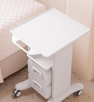 Chariot de rangement mobile moderne à 4 roues avec ABS pour salon, salle de bain, chambre - Chariot de bureau dentaire à un seul tiroir