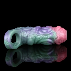 ปลอกอวัยวะเพศชายแบบแฟนตาซี ดีไซน์เฉพาะตัว ทำจากซิลิโคน มีรู - Product Image 6