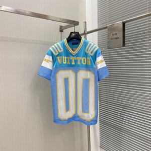 Manufacturer Wholesale Men <b>Top</b> Mesh Patchwork Quick Dry Cotton Polyester Fabric Rugby T Shirt Football T-Shirt for Men - Product Image 2