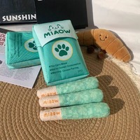 Nouveau style, vente chaude : Jouet en peluche amusant en forme de cigarette avec herbe à chat pour chats
