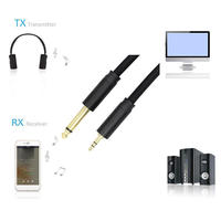 Câble HiFi stéréo GAZ-CB33 3,5 mm vers 6,35 mm, mâle vers mâle, cordon auxiliaire tressé en nylon pour amplificateur de guitare, mixeur, lecteur CD