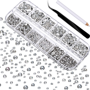 Lotus Wholesale Swarovski Tooth Crystals Flatback Rhinestones Gems Diamond Color Dental Crystal Jewelry - Product Image 1