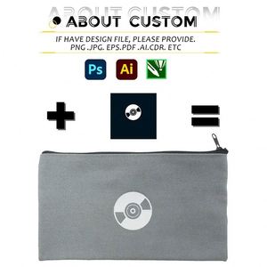 Luxury Cotton Small Canvas Zipper Makeup <b>Case</b> Custom Logo Travel <b>Cosmetic</b> Pencil and Coin Pouch Fashionable Makeup Bag - Product Image 3