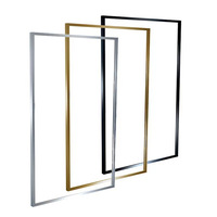 Profil Aluminium Alloy dengan Lapisan Powder Coating Khusus untuk Bingkai Cermin dan Strip Bingkai Foto untuk Seni Dinding Rumah Tangga