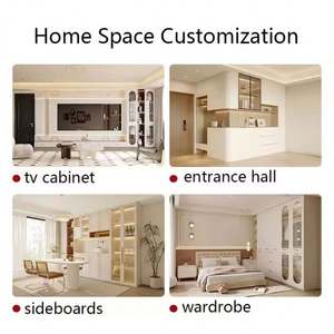 Meubles de cuisine RTA sur mesure, ensemble complet d'unités de cuisine, construction en panneaux de particules de marbre artificiel, tiroir, panier, robinet - Moderne - Product Image 3