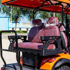 Voiturettes de Golf Électriques Rehaussées Orange 60V 72V 6 Places pour Visites Touristiques avec Batterie au Lithium - Product Image 6