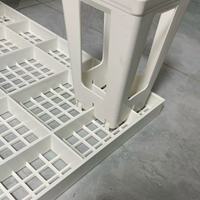 Nouveau panneau de sol en polypropylène à lattes pour poulets, facile à installer, avec 6 pieds de support, plateforme surélevée pour volailles, garantie de 3 ans