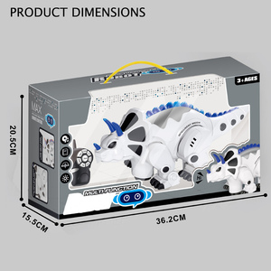 Jouet <span class=keywords><strong>robot</strong></span> <span class=keywords><strong>dinosaure</strong></span> électronique en plastique à piles Jacko Toys, marchant, avec musique et lumière - Product Image 5