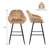 Tabouret de comptoir de bar à la maison moderne avec dos Matériau en tissu de haute qualité direct d'usine